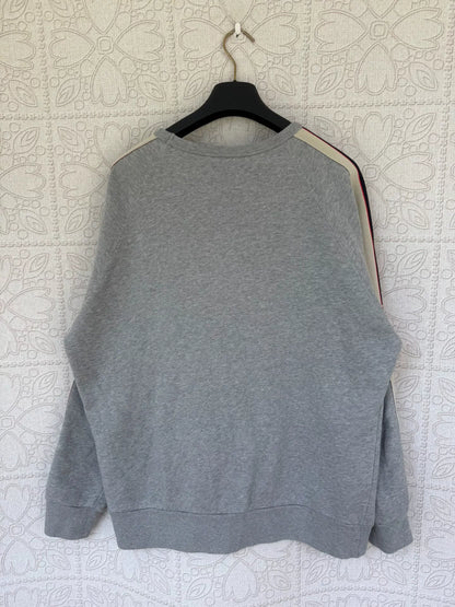 gucci logo sweatshirt with side stripes