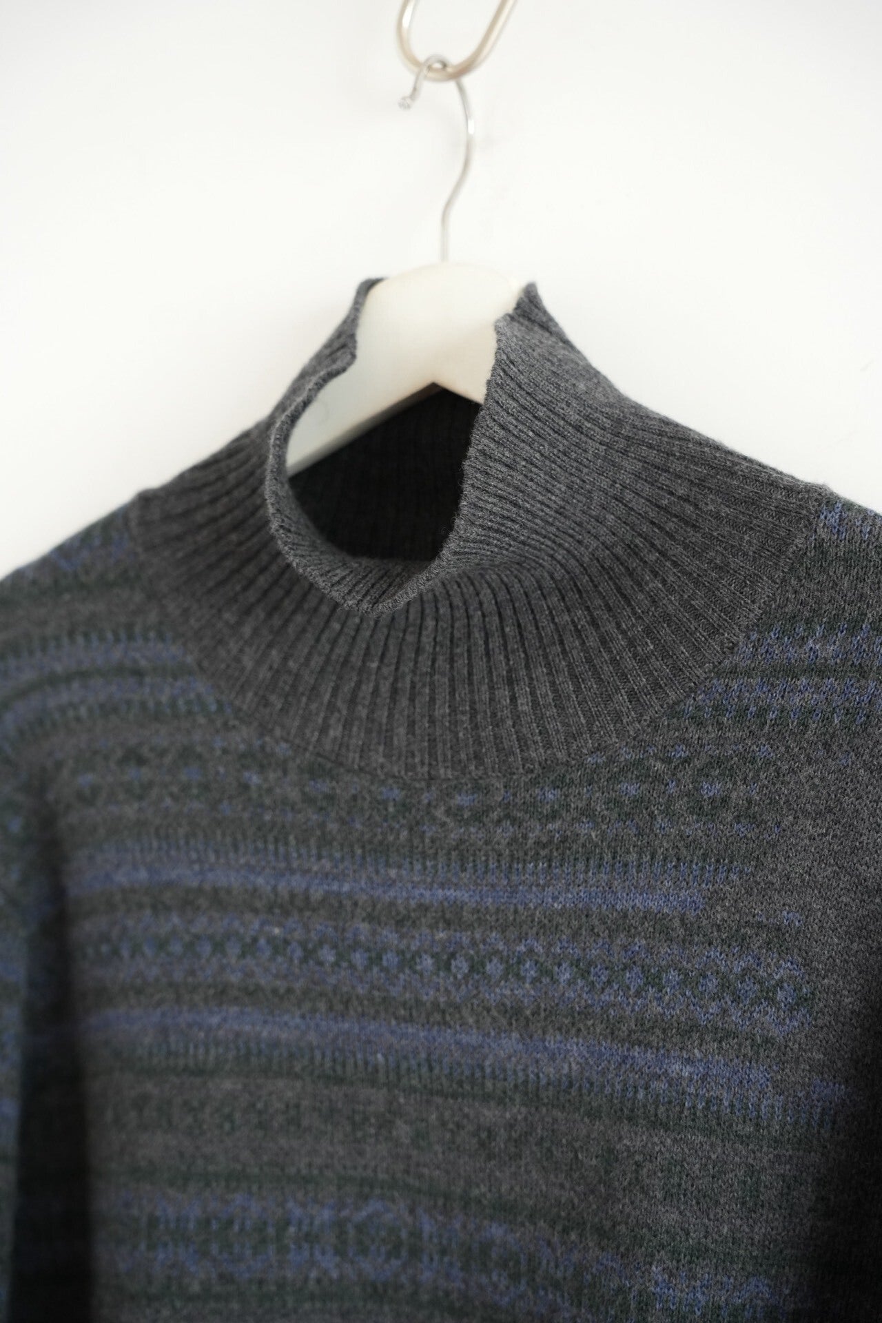 yohji yamamoto striped turtleneck sweater
