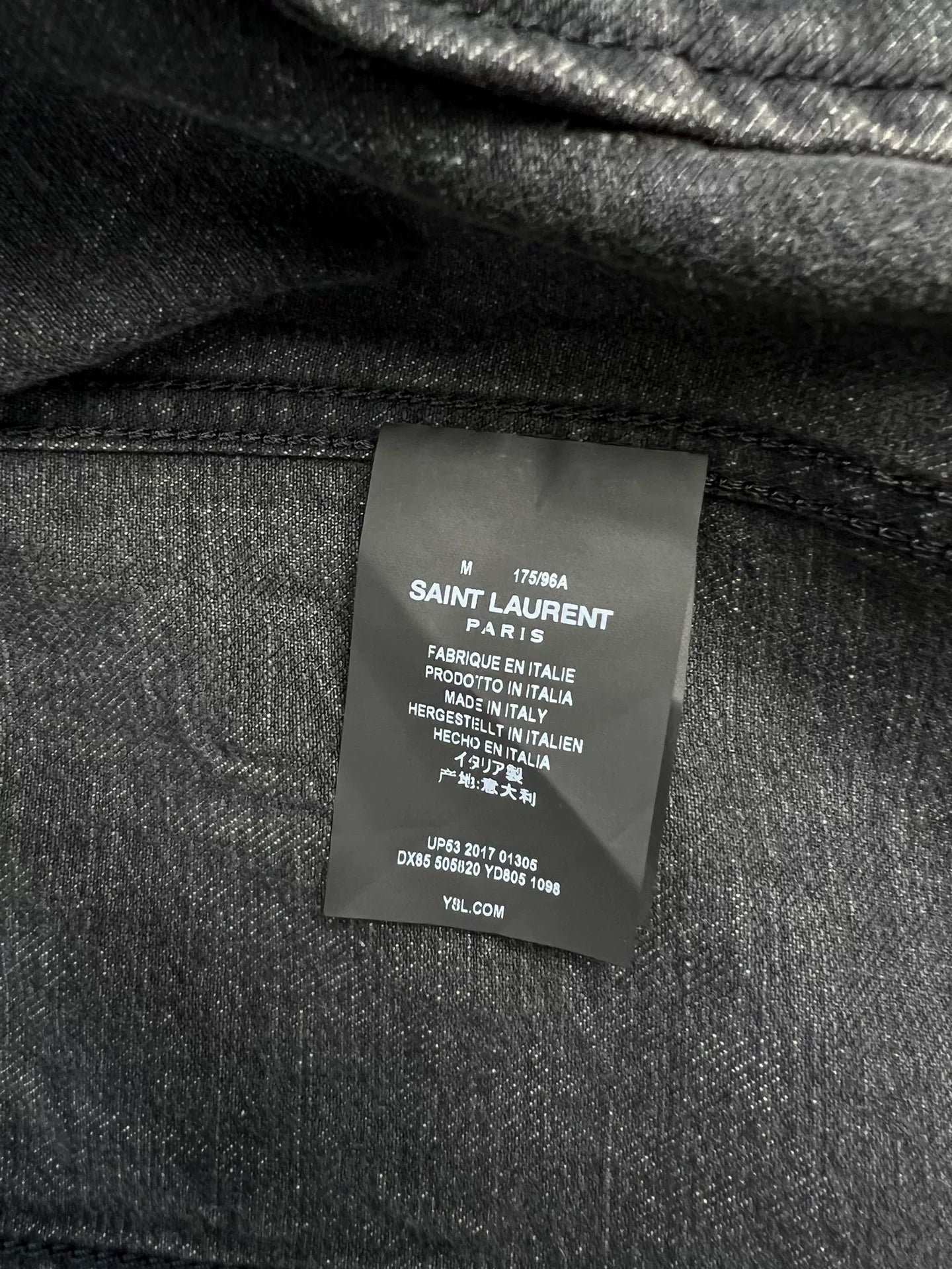 Saint Laurent FW21 Coconut Tree Denim Jacket