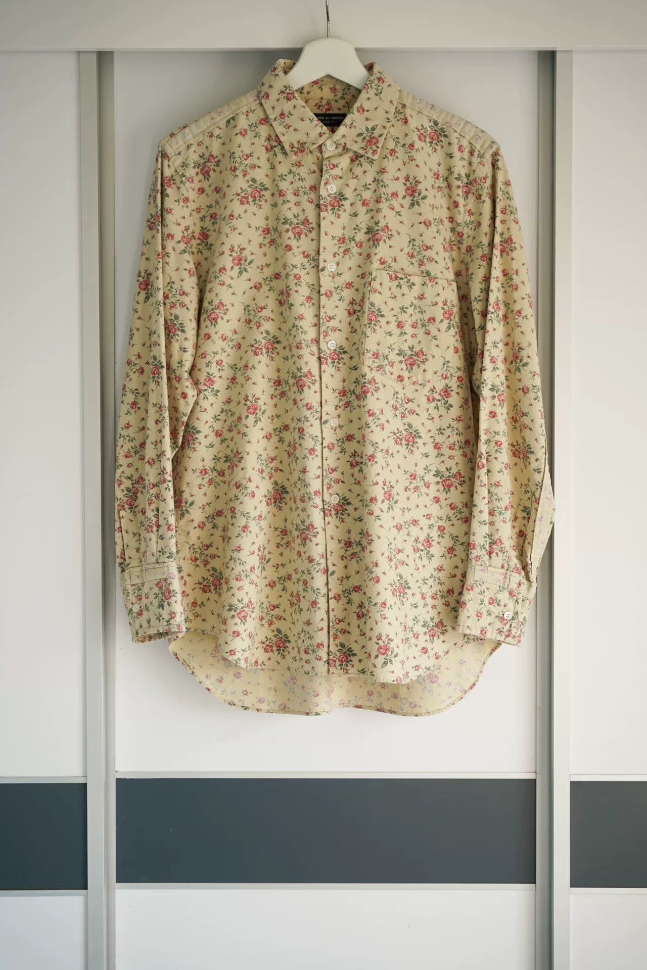 floral print shirt by comme des garcons