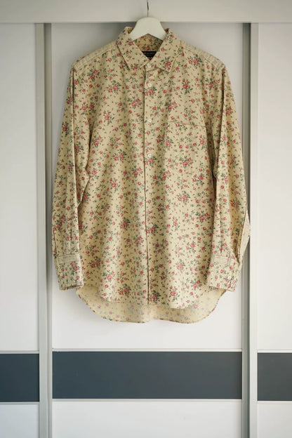 floral print shirt by comme des garcons