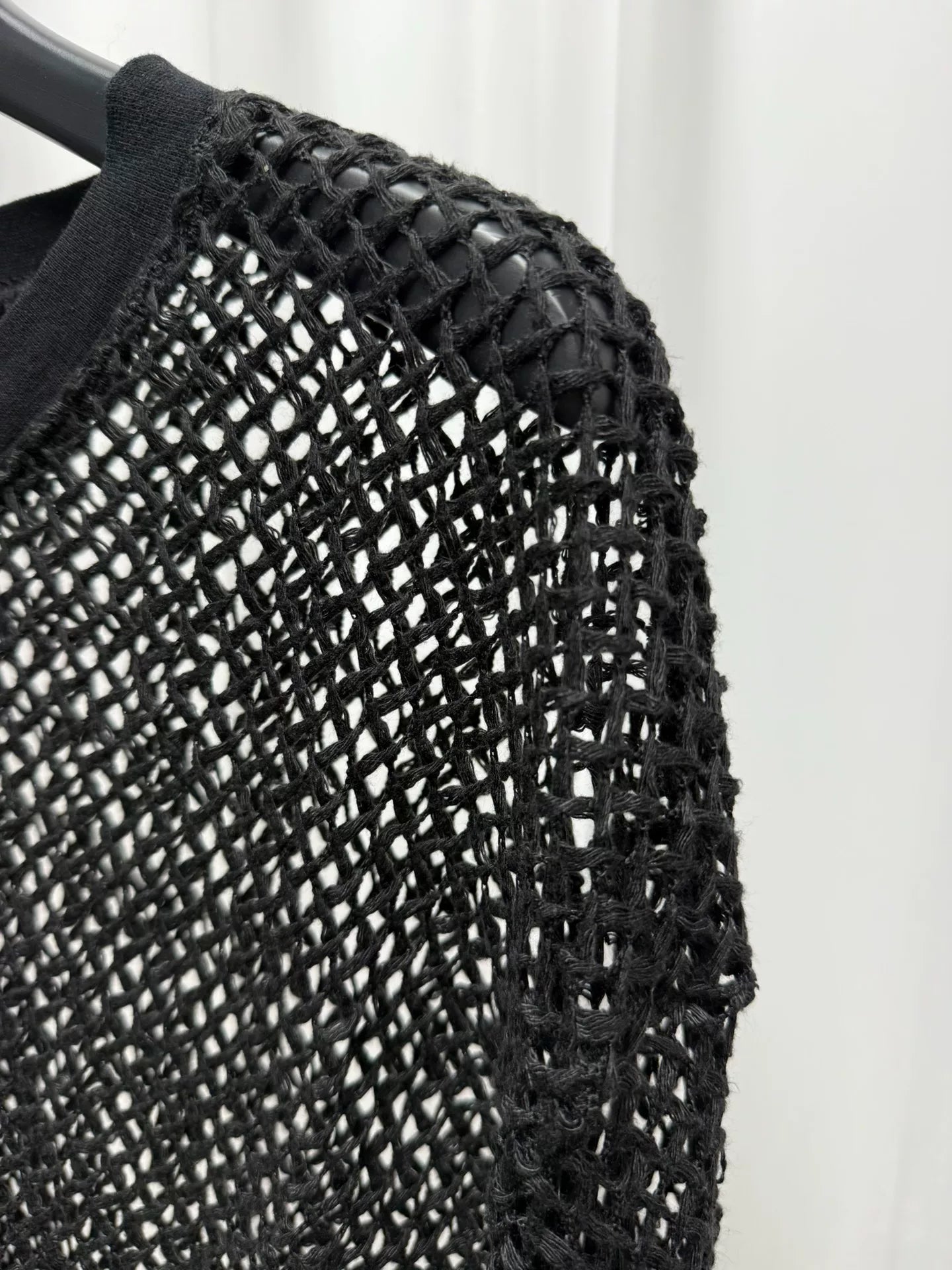 drapes long sleeve sheer mesh top