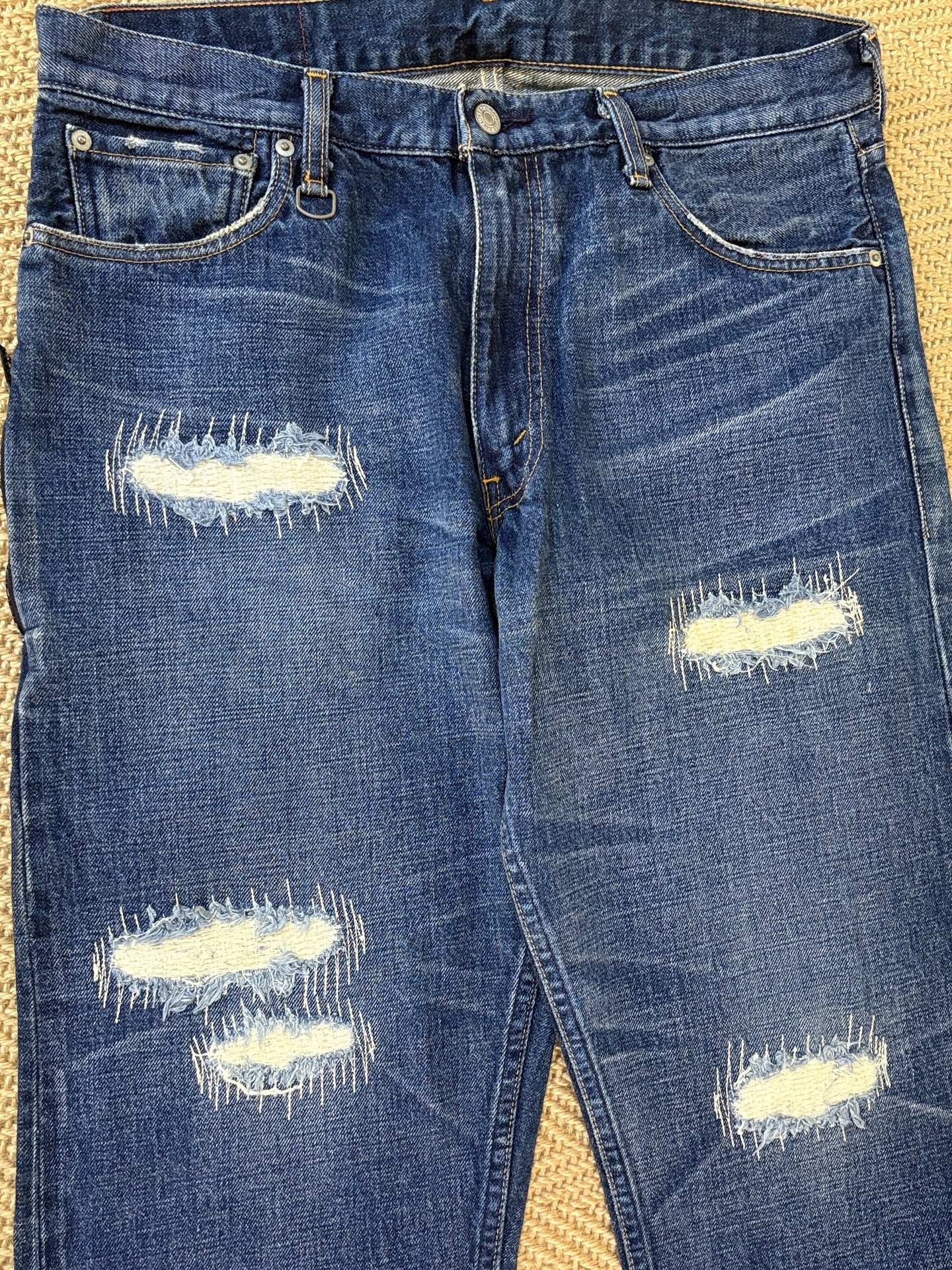 Levi's Fenom Crush Washed Distressed Rhinestone Jeans