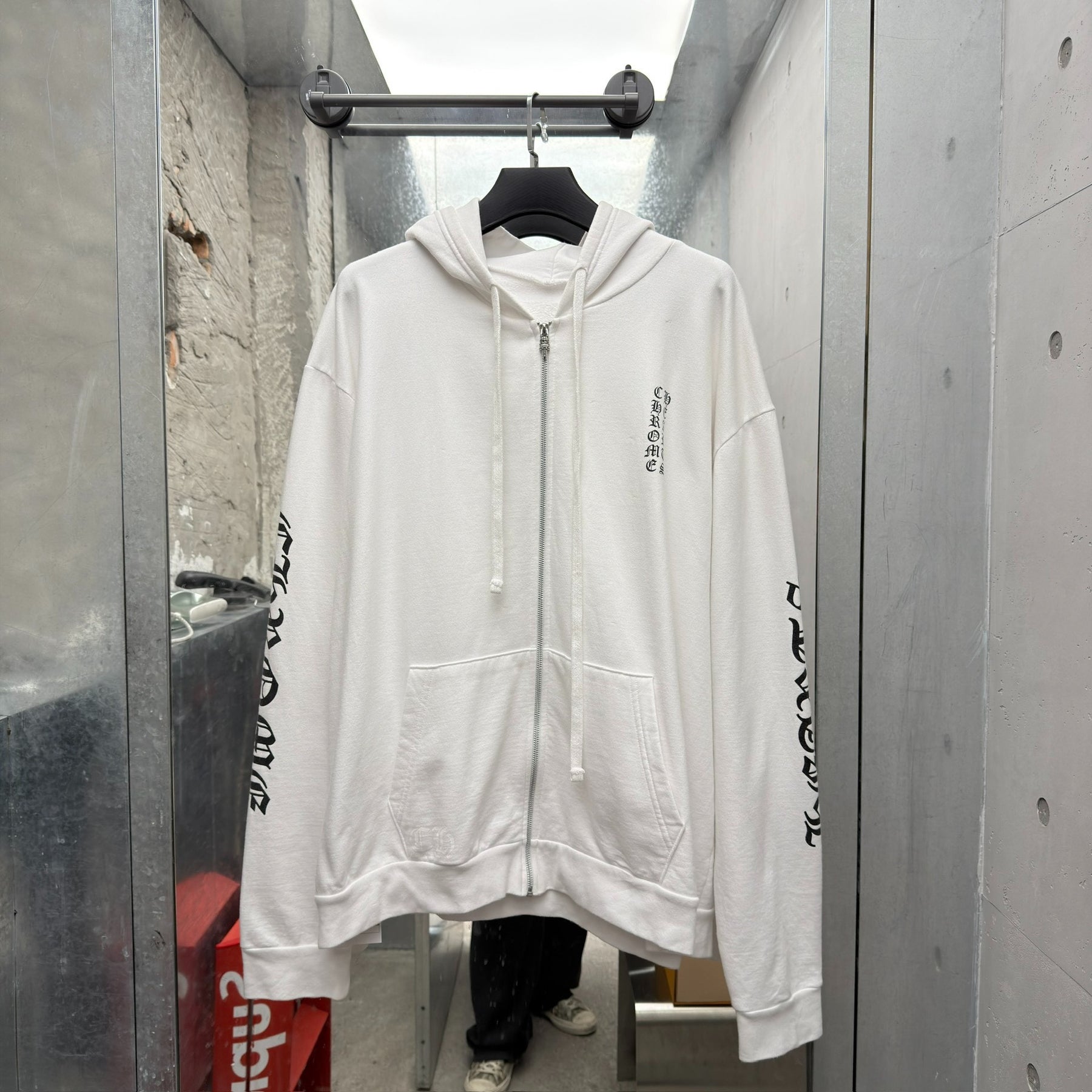 Chrome Hearts White Zip Jacket XXL