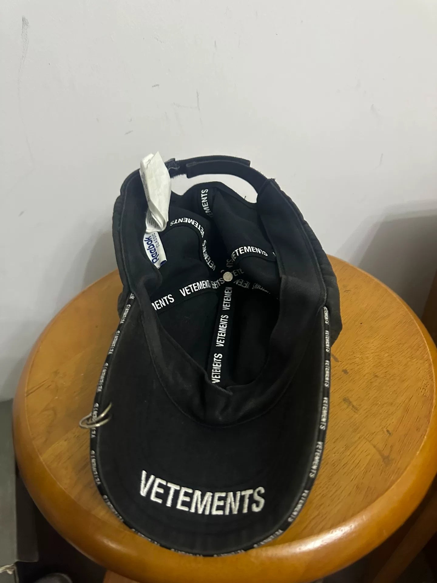 vetements studded anti-war baseball cap