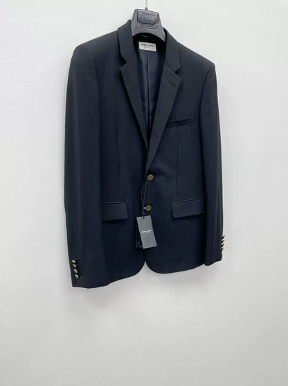 Saint Laurent Black Wool Blazer
