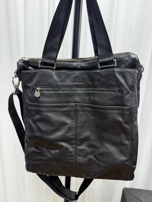 yohji yamamoto leather tote bag collaboration