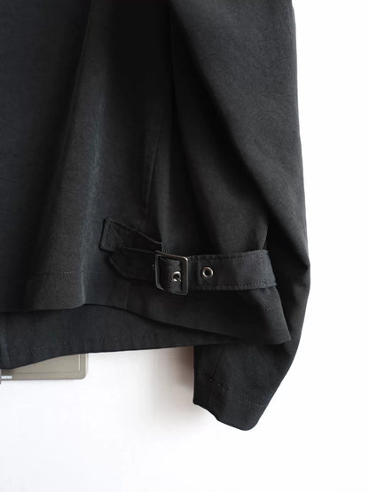 yohji yamamoto zipper jacket in black