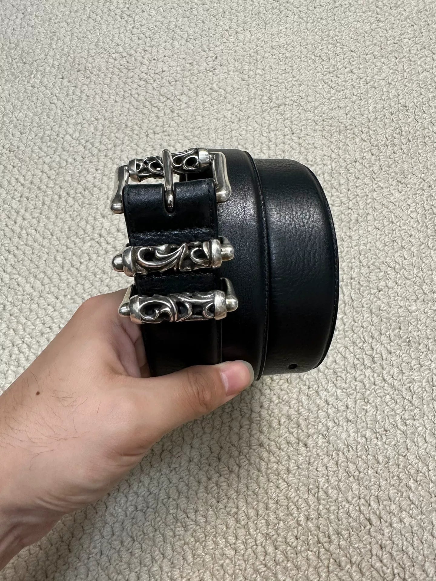 Chrome Hearts Vine Carved Roller Belt