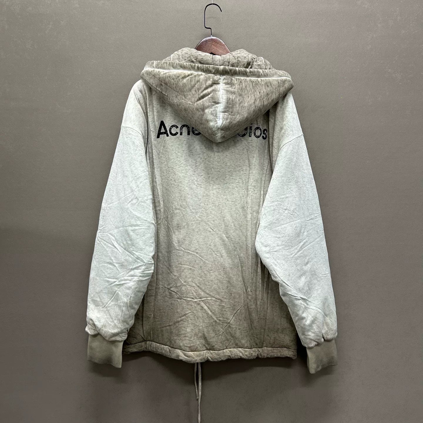 acne studios oversized cotton hoodie