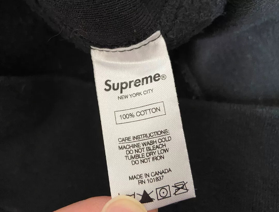 supreme box logo hoodie black