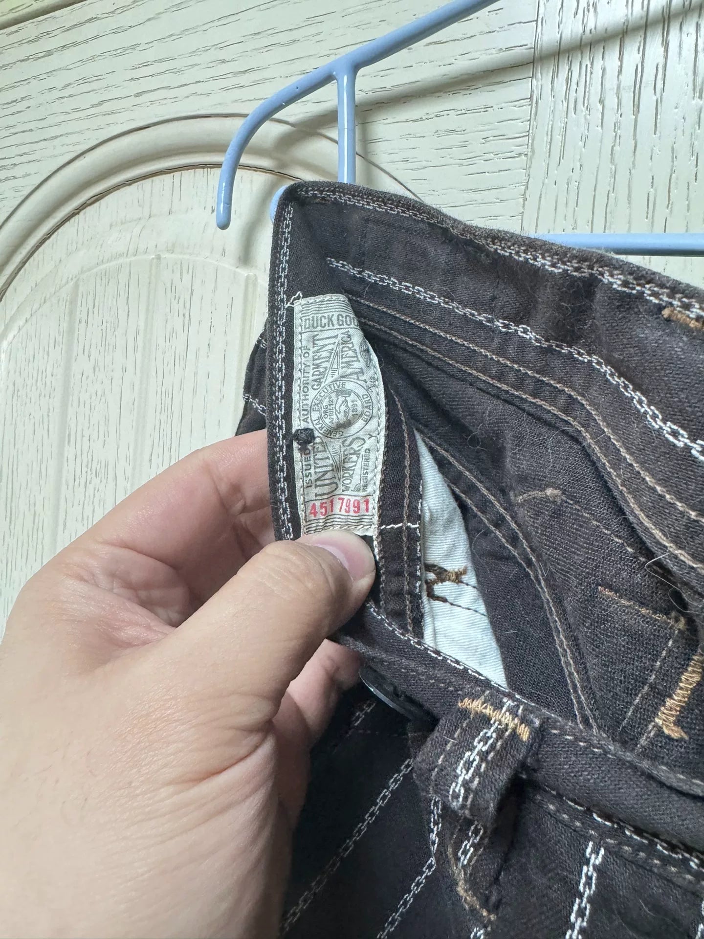 Black Striped Work Pants Size 32