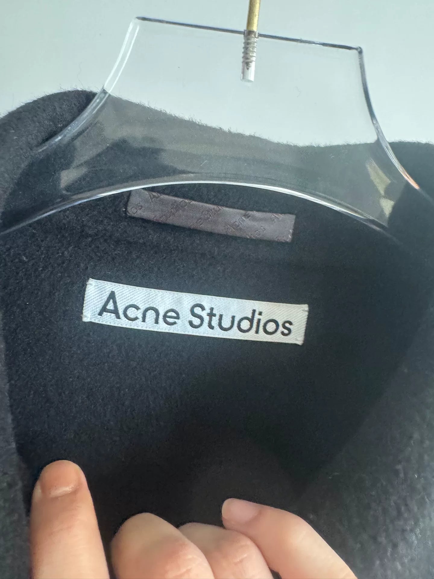 Acne Studios Black Cashmere Jacket Size 48