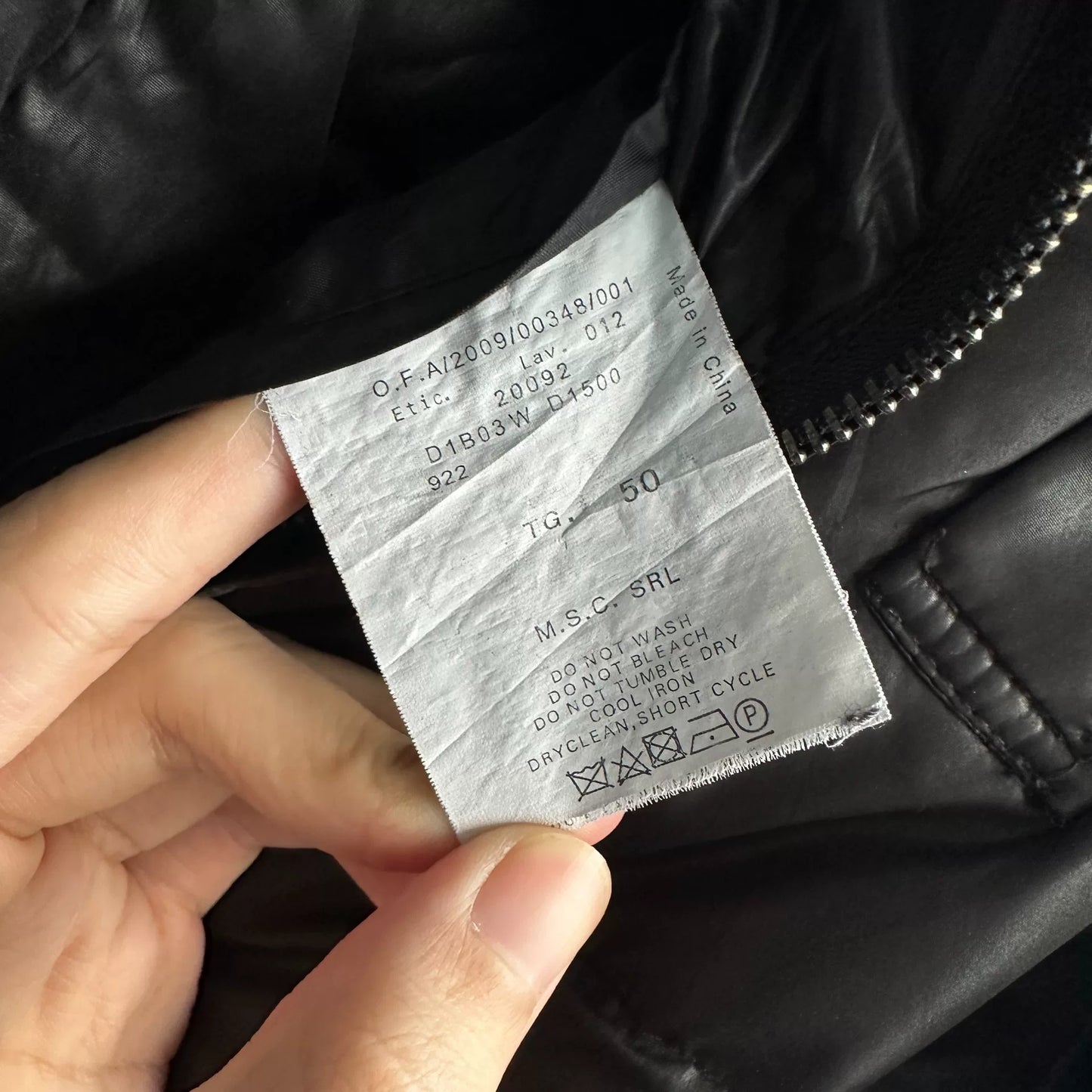 vintage emporio armani down jacket 2009