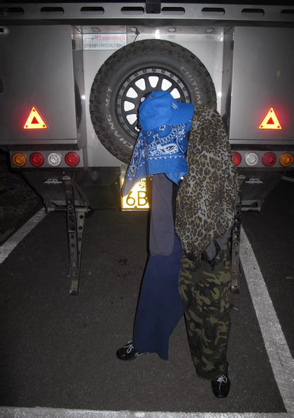Balenciaga Camouflage Panel Blue Pants