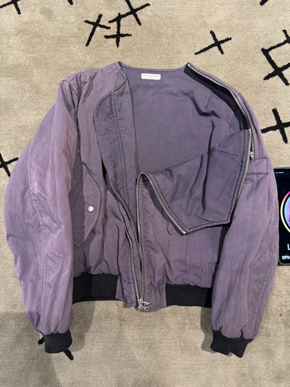drapes van noten bomber jacket with reflective detailing
