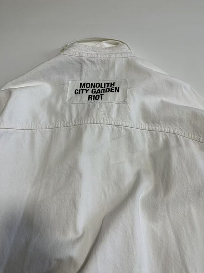 raf simons oversized white jacket