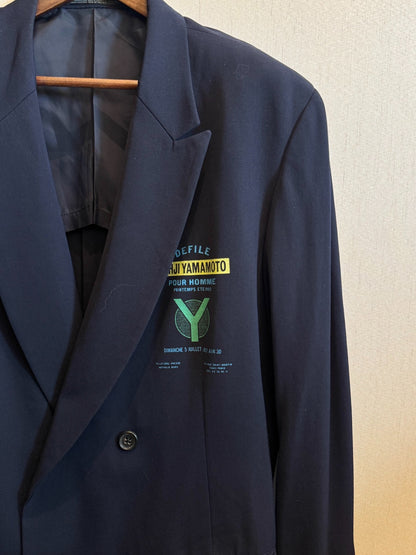 Yohji Yamamoto 93SS Navy Double-Breasted Blazer
