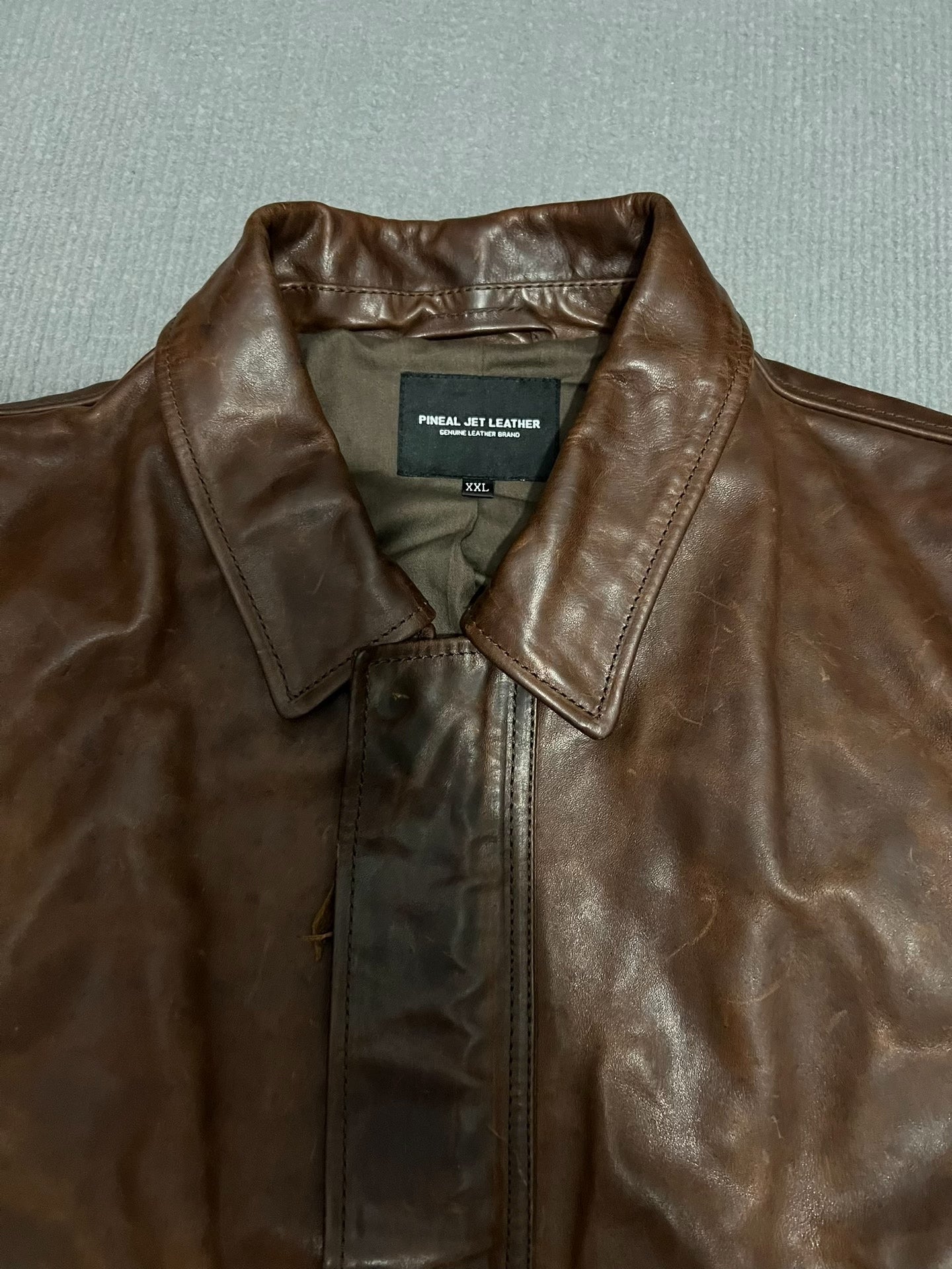 Vintage Oil Wax Horse Leather Jacket