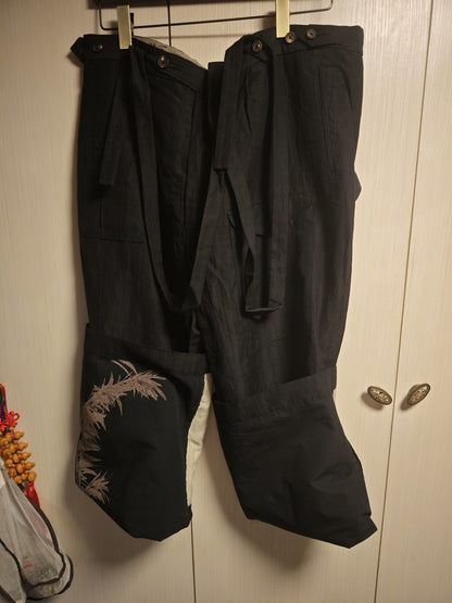 Ziggy Chen 21AW Bamboo Pattern Overalls