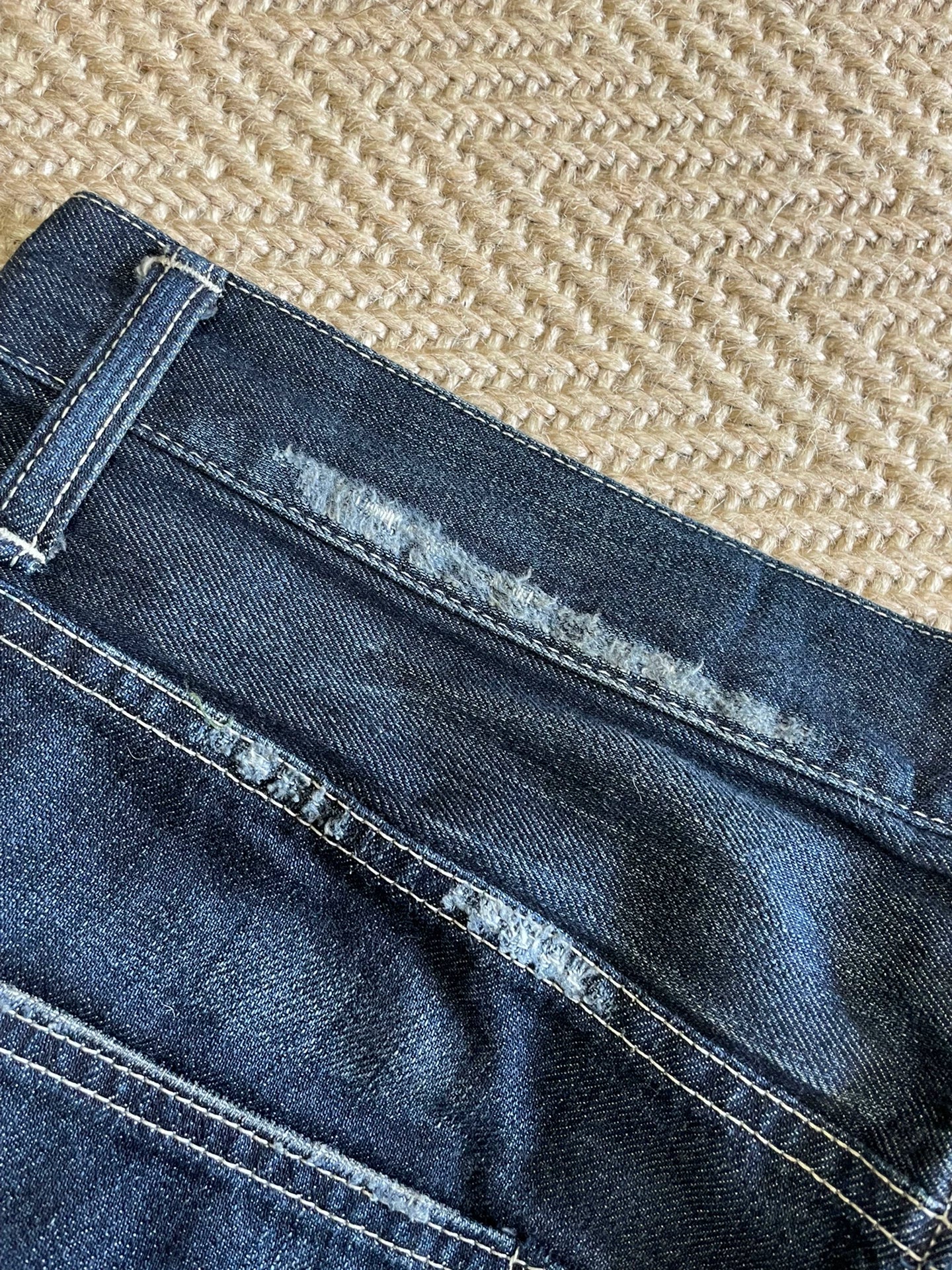 WTAPS Vintage Distressed Denim Pants Size M