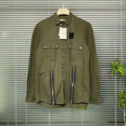 givenchy zip detail shirt jacket