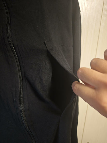 porter classic zip up jacket in black