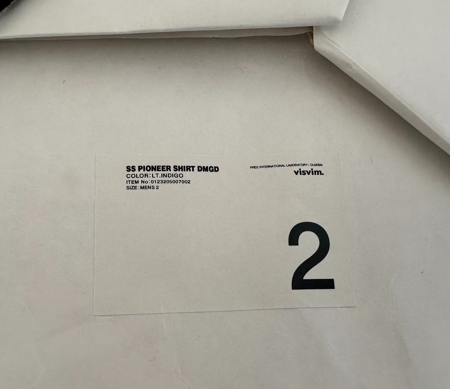 visvim denim shirt with faded detail