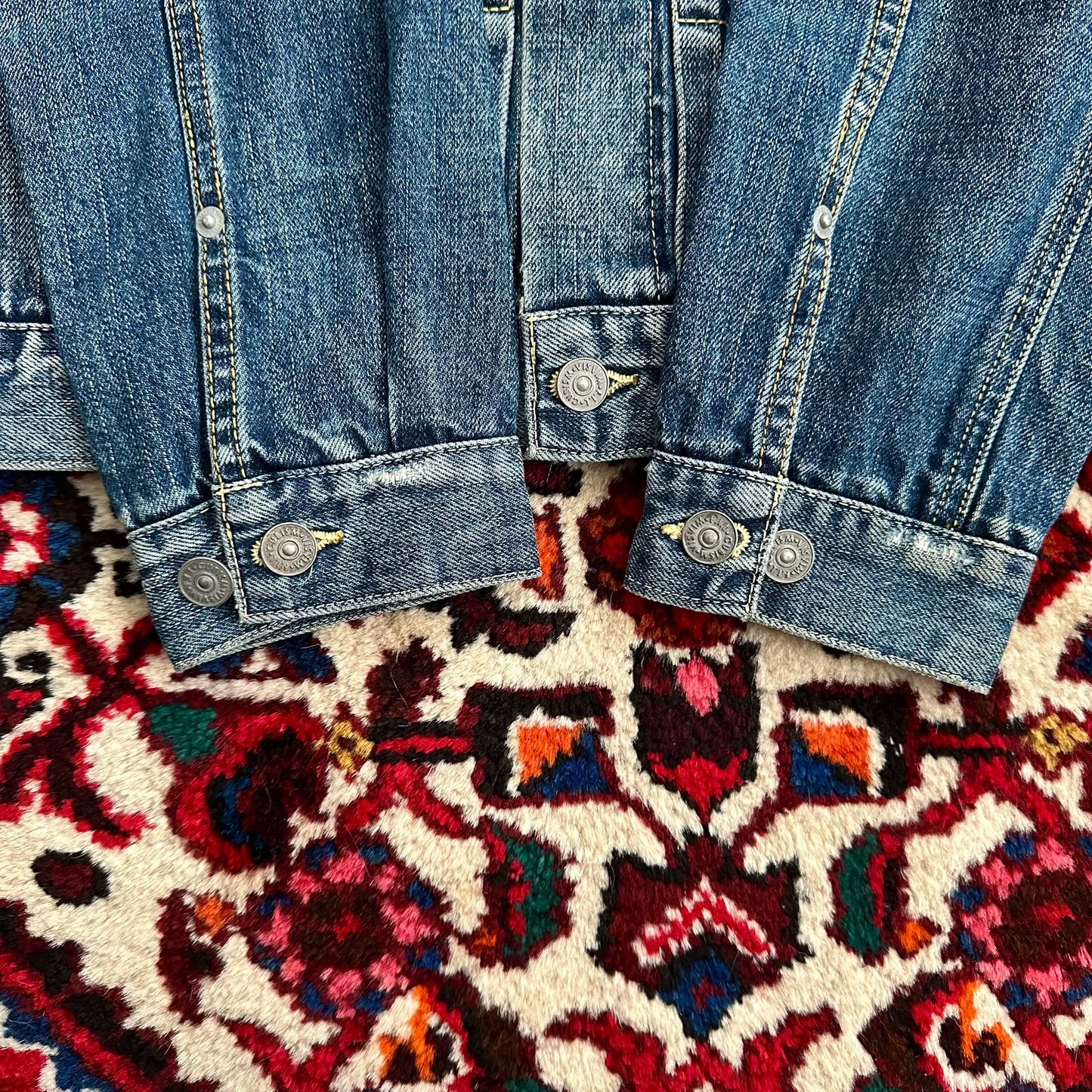 visvim snake skin denim jacket