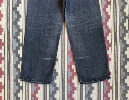 neighborhood washed denim vintage style pants