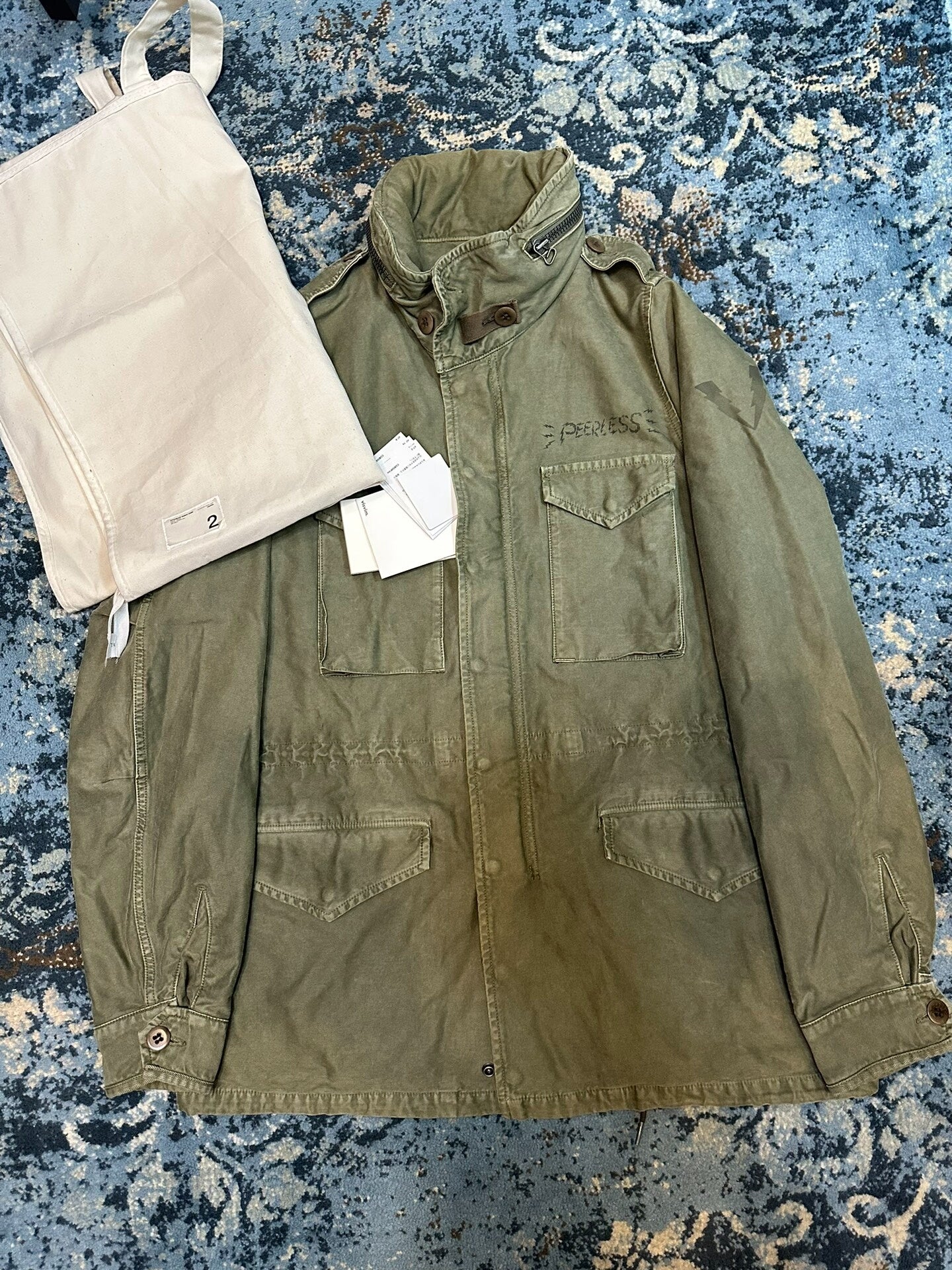 VISVIM BICKLE DMGD M65 Military Jacket