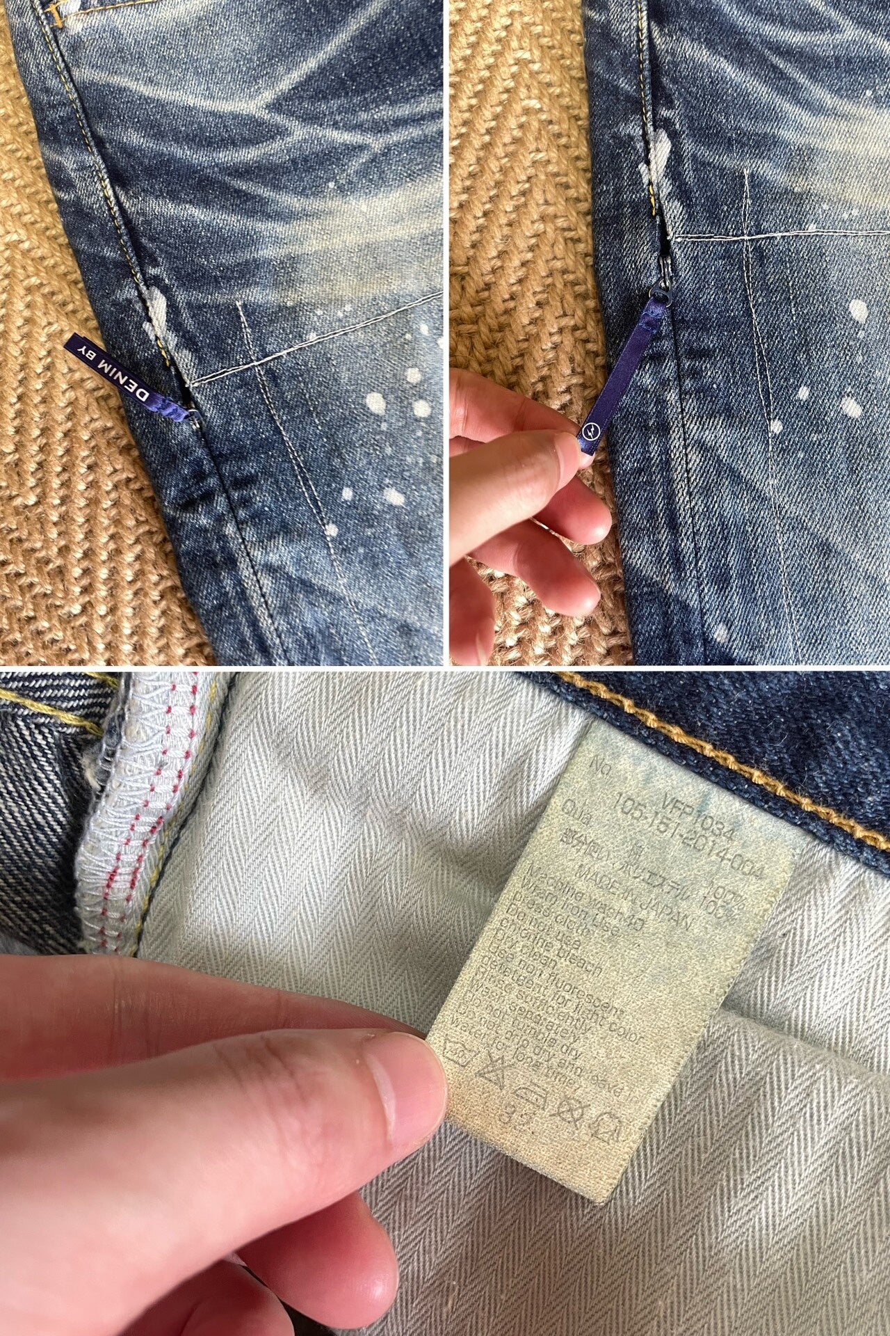 denim by vanquish & fragment electric pants