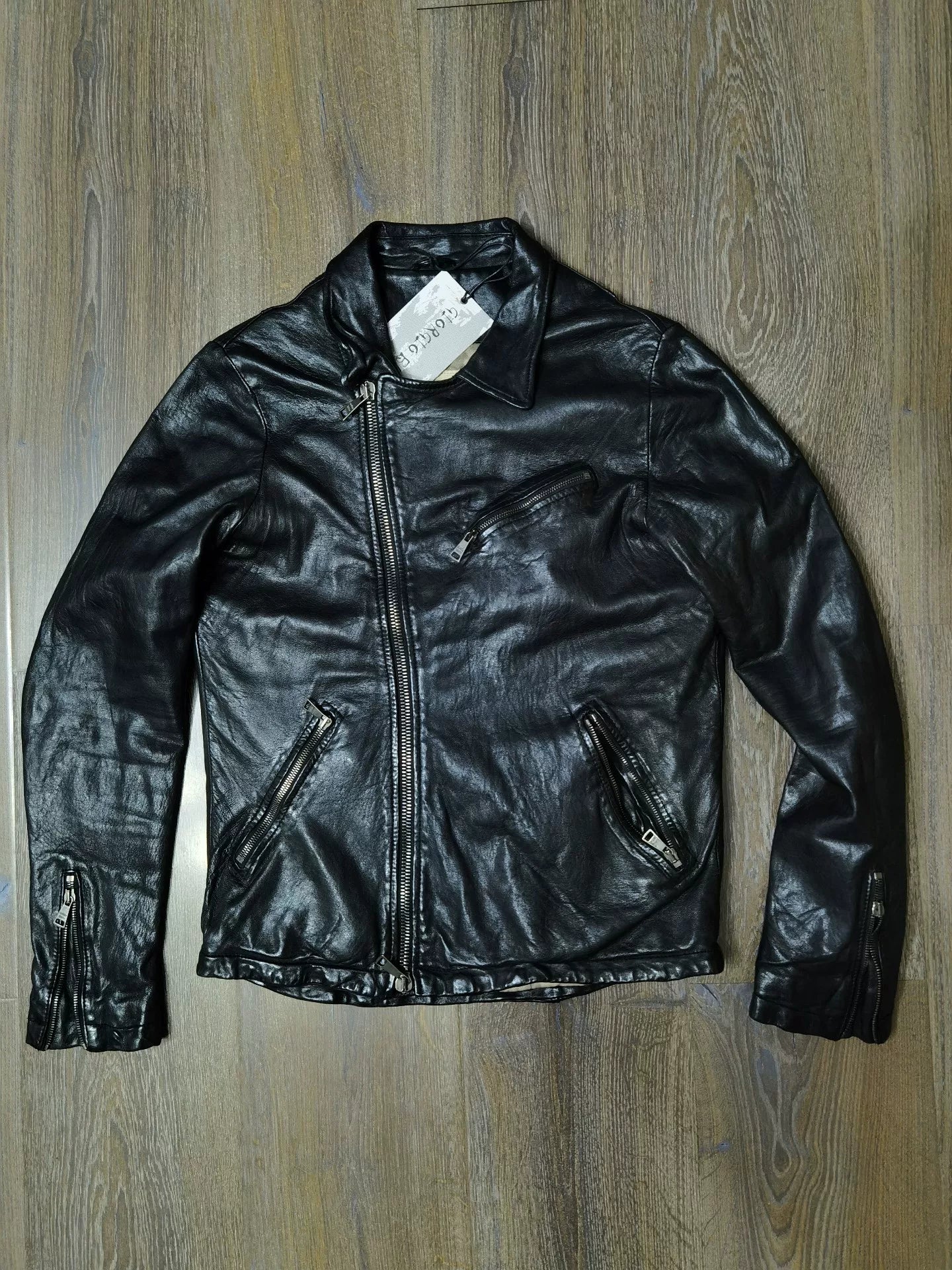 Giorgio Brato Men's Motorcycle Leather Jacket