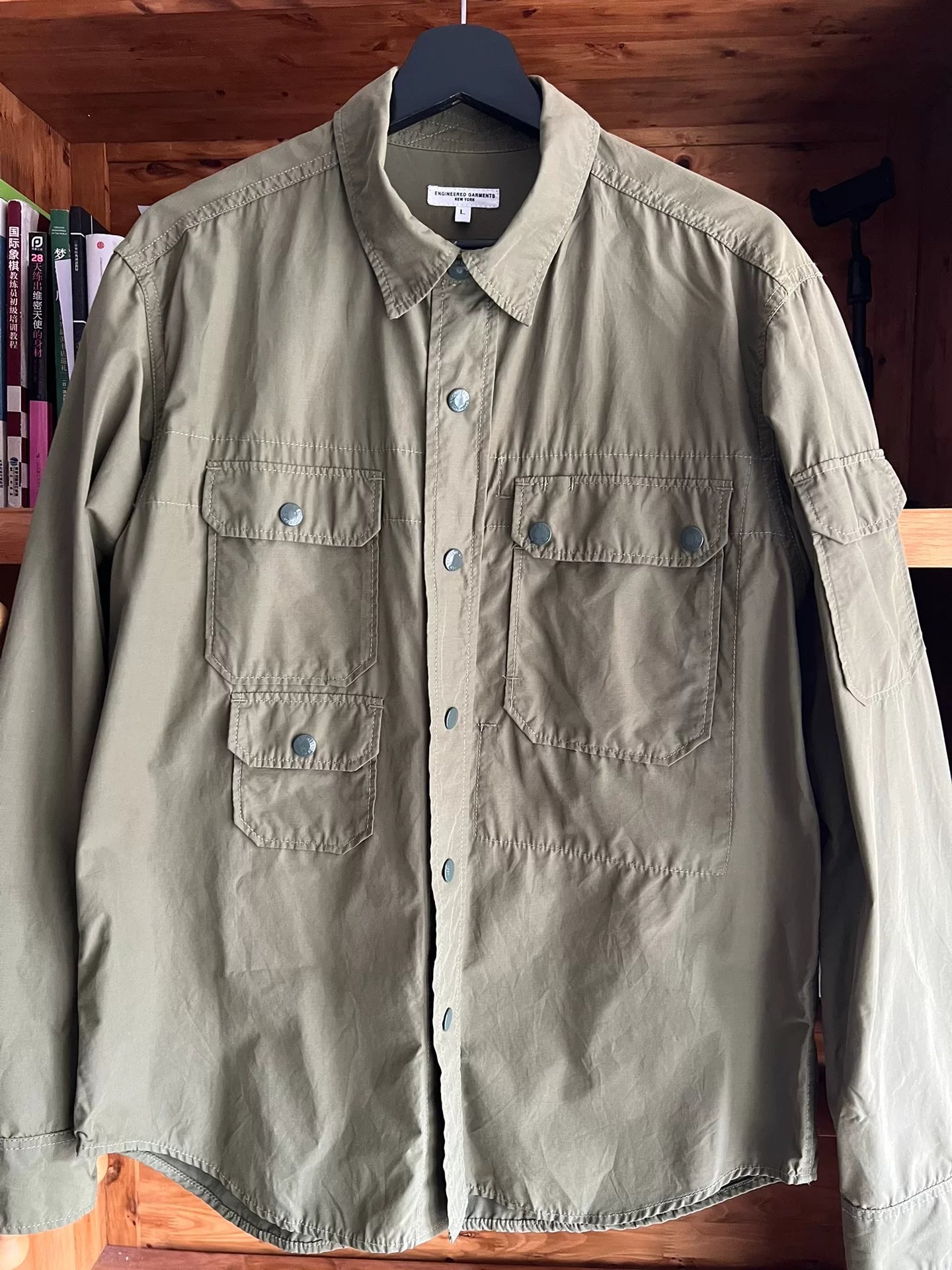 Engineered Garments Classic Olive Green Shirt Jacket