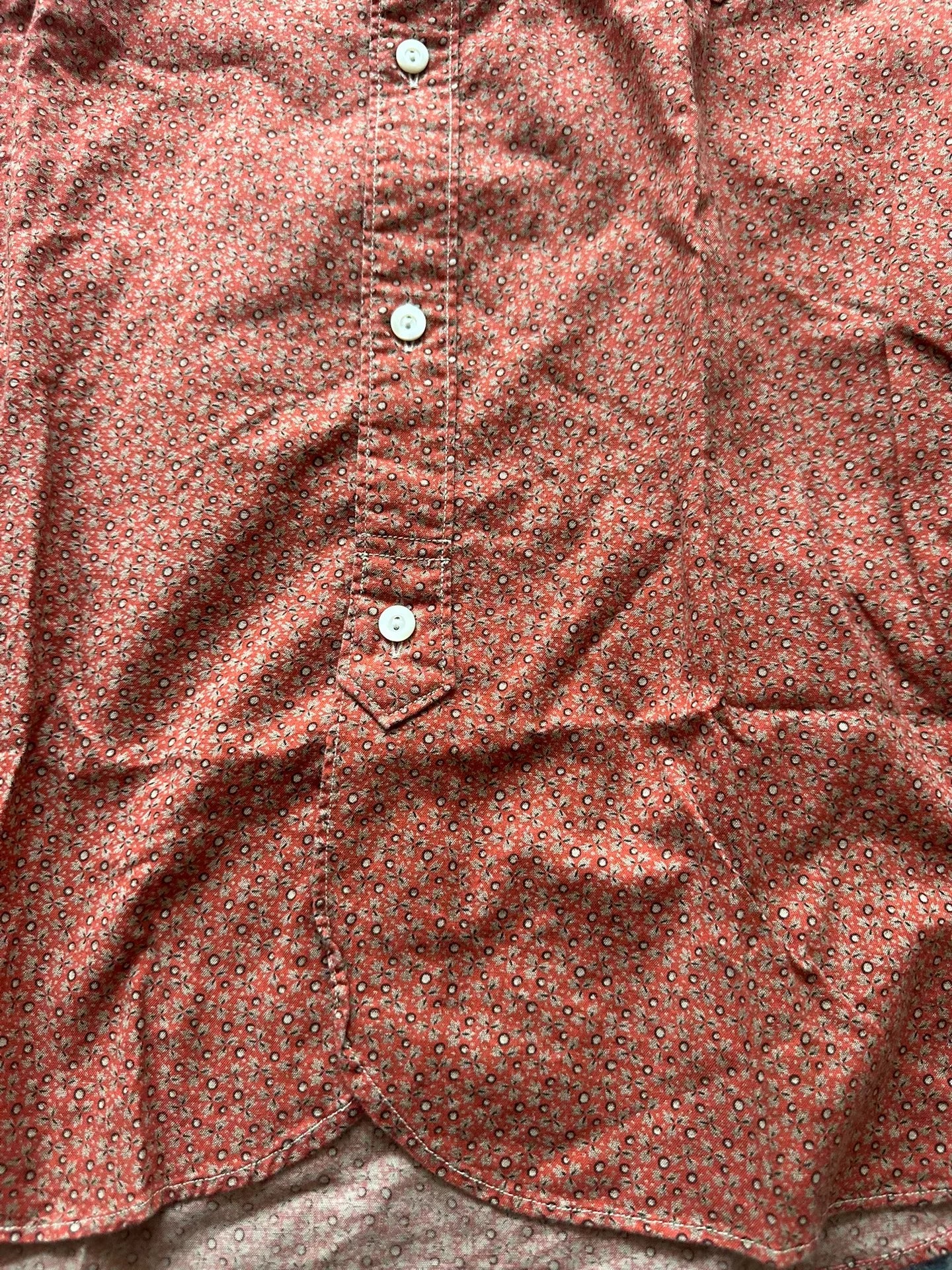 rrl spotted floral long sleeve shirt