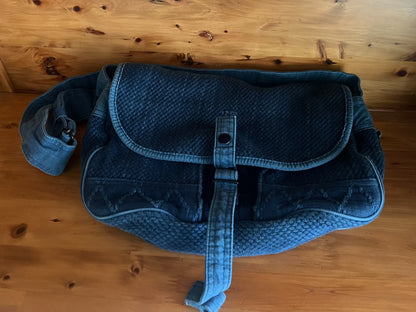 porter classic kendo shoulder bag blue dye