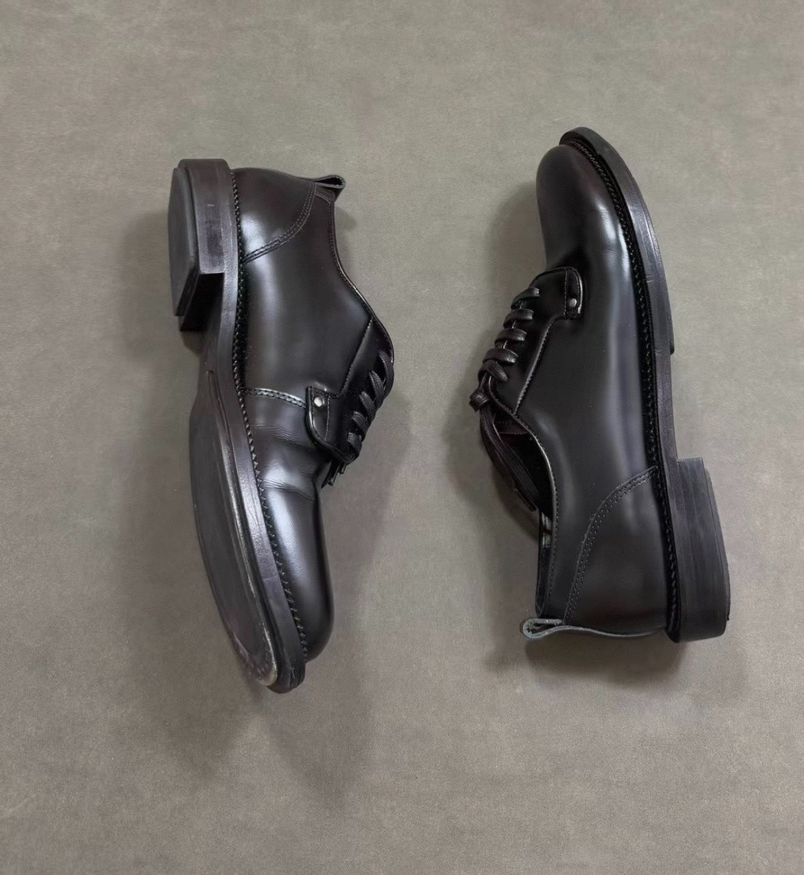 AMIRI Paris Round Toe Lace-Up Derby Shoes