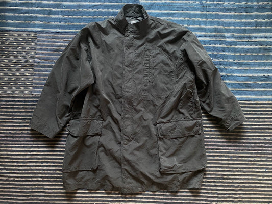 porter classic military coat in black