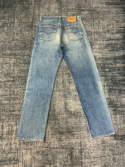 Vintage Levi's 501 90s Washed Blue Jeans