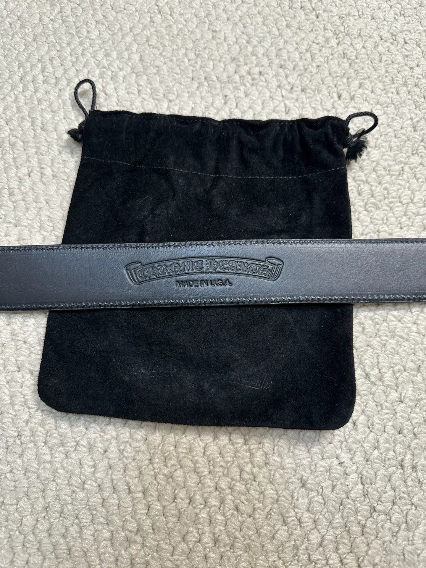 Chrome Hearts  Brown Leather Belt