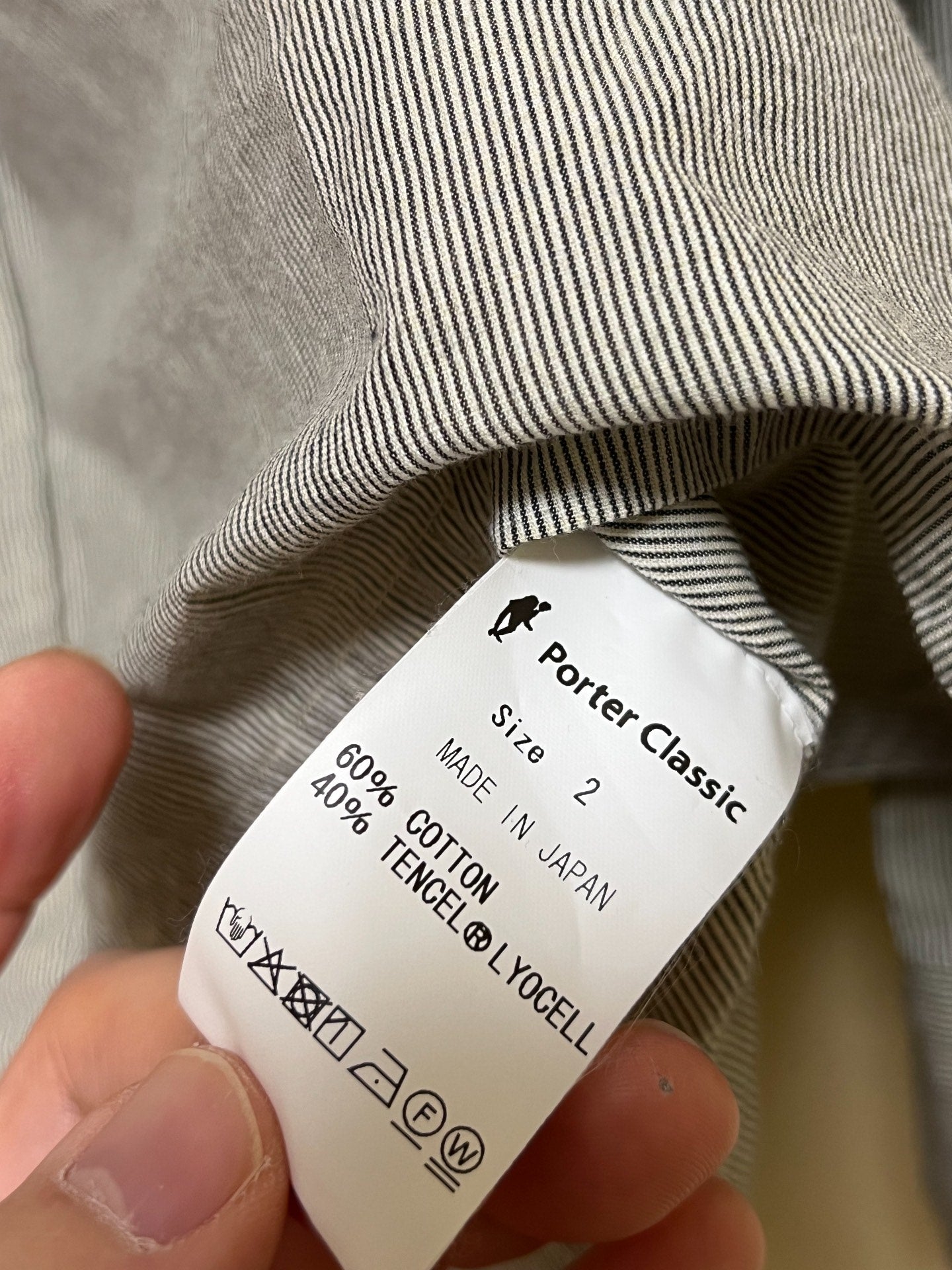 Porter Classic Wide Pocket Stripe Shirt