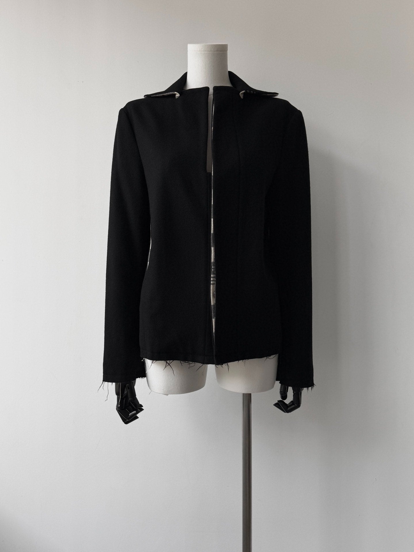Yohji Yamamoto Noir 15AW Plaid Wool Jacket