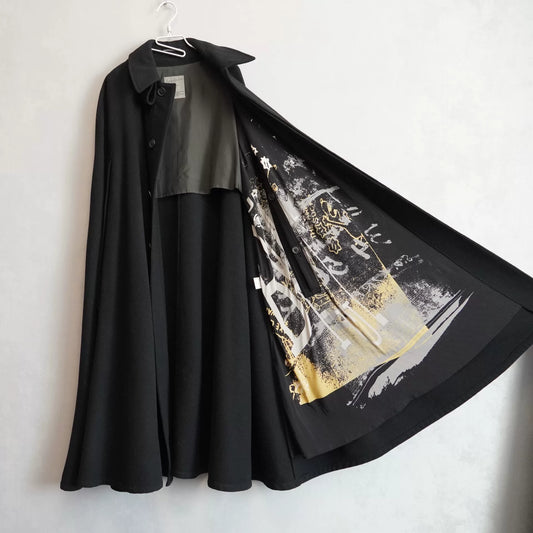 Yohji Yamamoto Artistic Cape Coat