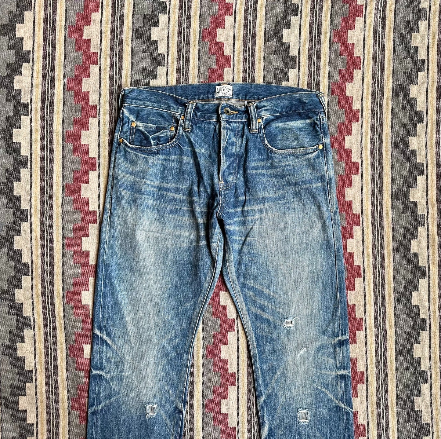 Prps Noir Heavily Washed Distressed Jeans