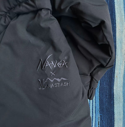 nanga x manastash down jacket with removable vest
