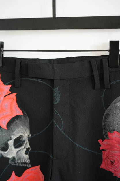 Yohji Yamamoto Rose Skull Trousers