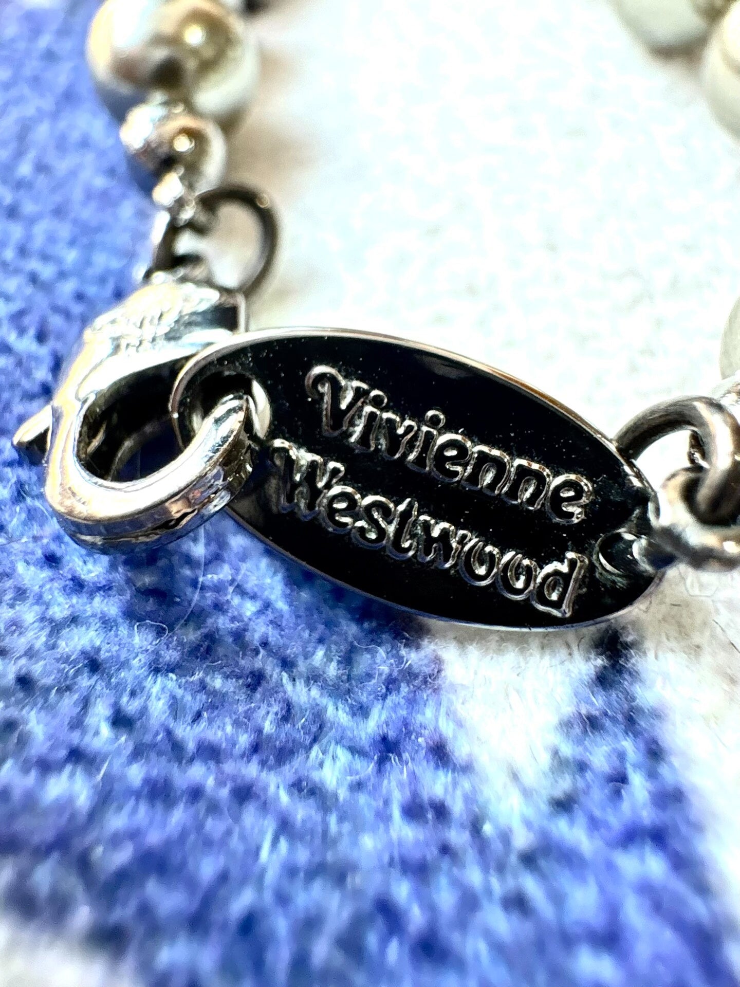 vivienne westwood gray pearl necklace