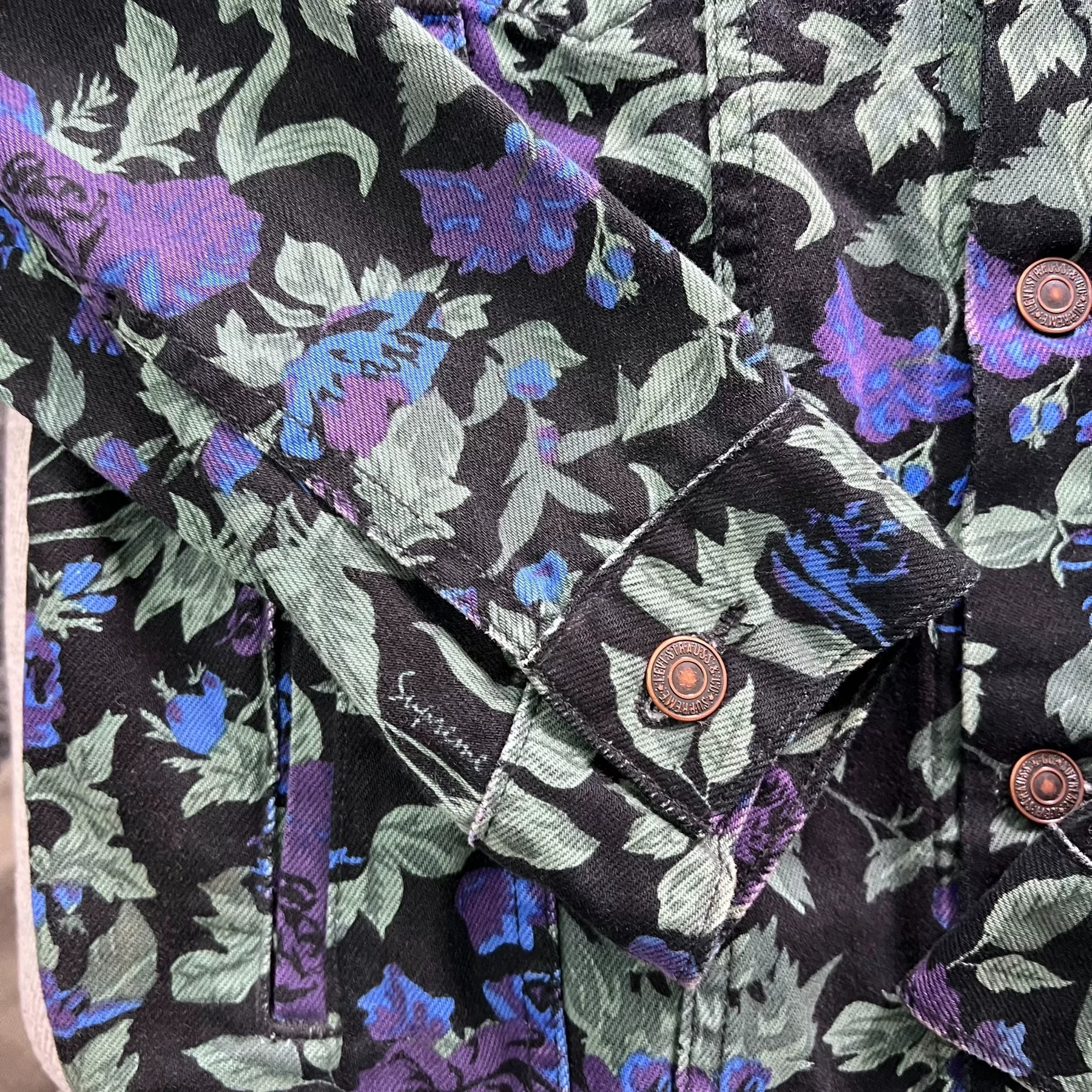 Supreme x Levis Roses Trucker Jacket SS16