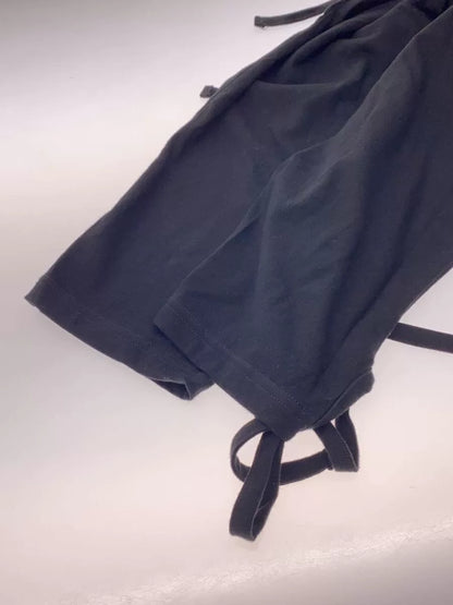 Black Long Sleeve T-Shirt with Unique Collar