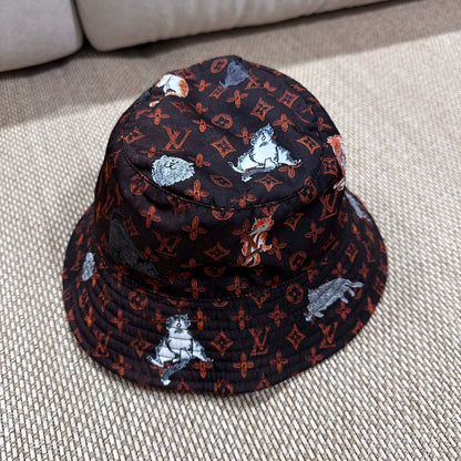 Louis Vuitton Graffiti Printed Fisherman Hat